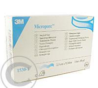 3M Micropore papírová náplast bílá 2.5 cm x 9.15 m 12 ks