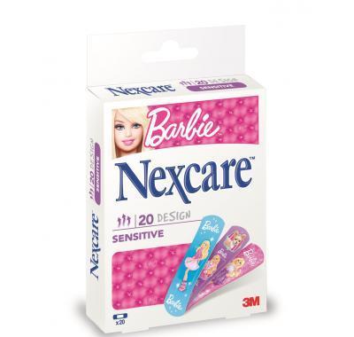 3M Nexcare Dětská náplast Barbie 19 x 72 mm 20 kusů