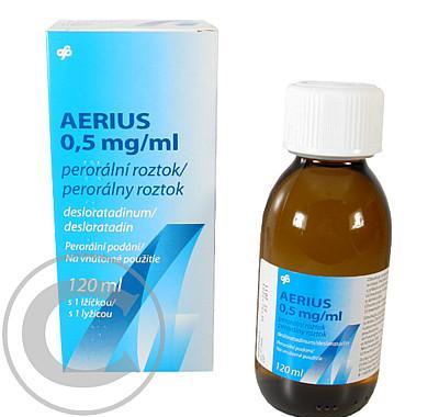 AERIUS 0,5 MG/ML  1X120ML LŽ Roztok