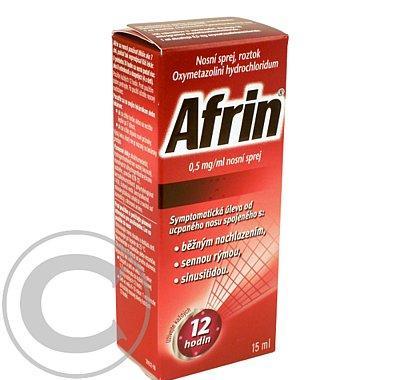 AFRIN 0,5 MG/ML NOSNÍ SPREJ  1X15ML/7.5MG Roztok ve spreji