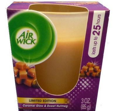 Airwick svíčka Limited Edition Caramel & Muškátový oříšek 85g