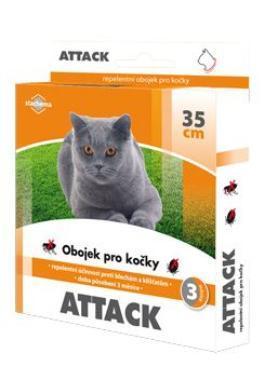 Antiparazitární obojek Attack 35cm kočka