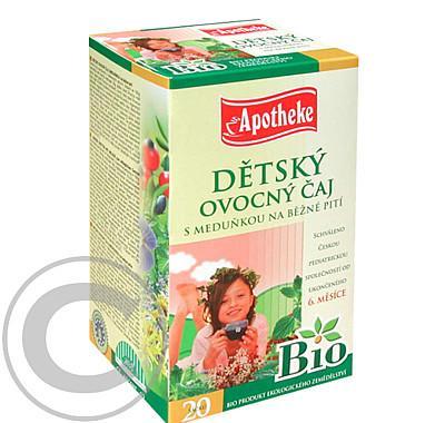 Apotheke BIO Dětský ovocný čaj s meduňkou 20x2g