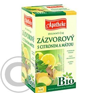 Apotheke BIO Zázvor s citronem a mátou čaj 20x1.5g