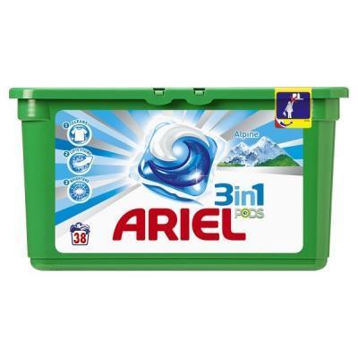 Ariel gel kapsle Alpine 3in1 38 kusů