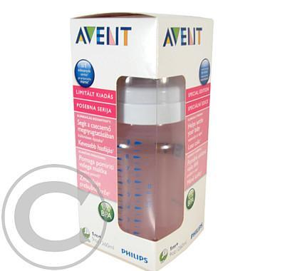 AVENT Láhev 260ml PP bez BPA Limitovaná edice růžová