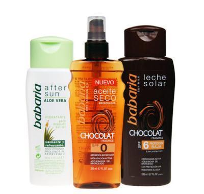 Babaria Sun Milk Chocolat 550 ml, Sun Milk Chocolat 200 ml   Tanning Oil 200 ml   150 ml