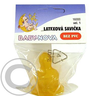 BABY NOVA savička latexová tvarovaná č.1  16000