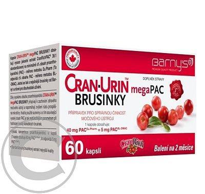 Barnys Cran-Urin megaPAC brusinky cps.60