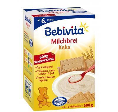 BEBIVITA Kaše mléčná sušenková 600g