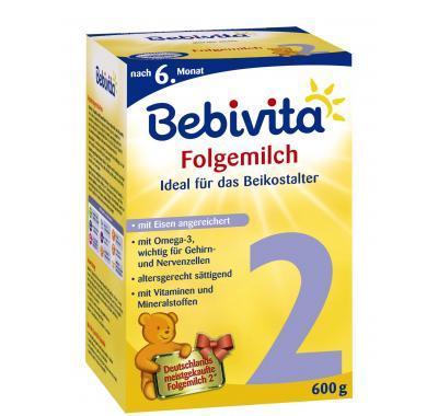 BEBIVITA Mléko 2 Pokračovací 600 g