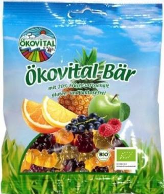 Bio gumové bonbony EKOVITAL gumoví medvídci 100g