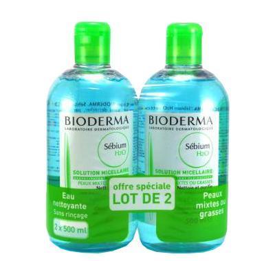 BIODERMA Sébium H2O 2x500 ml s 40% SLEVOU