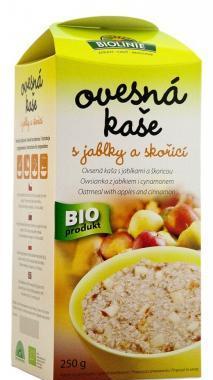 Biolinie Ovesná kaše s jablky a skořicí 250g