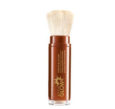 Bronzový pudr ve štětci Avon Glow (Loose Powder Bronzer) 3 g