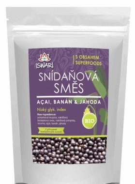 ISWARI Bio snídaňová směs acai banán jahoda 360g