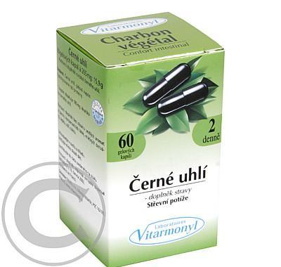 Černé uhlí 265mg gel.cps.60