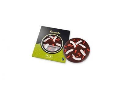 Čokoláda hořká zdobená goji a plátky kokosu BIO 100g