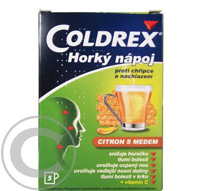 COLDREX HORKÝ NÁPOJ CITRON S MEDEM  5 Prášek pro roztok