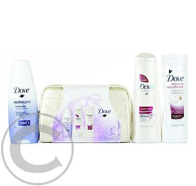 Dove softening taška (tělové mléko, sprchový gel, šampon)