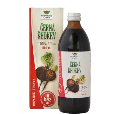 EkoMedica Černá ředkev 100% šťáva 500 ml