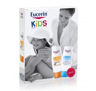 EUCERIN SUN 1 1 ZDARMA Dětské mléko SPF50  150ml   Regenerační gel po opalování 150ml