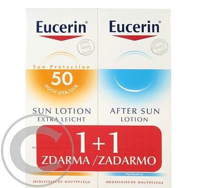 EUCERIN SUN 1 1 ZDARMA Extra lehké mléko SPF 50  150 ml   mléko po opalování 150 ml