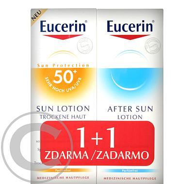 EUCERIN SUN 1 1 ZDARMA Hydratační mléko SPF50  150 ml   mléko po opalování 150 ml