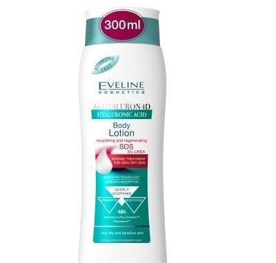 Eveline bioHyaluron 4D Výživné a regenerační mléko s 5% ureou 300 ml