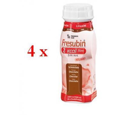 FRESUBIN ENERGY FIBRE ČOKOLÁDA 4X200ML Roztok