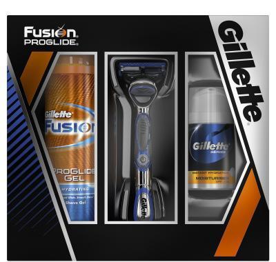 GILLETTE Fusion ProGlide Manual 2 hlavice   gel 75 ml   balzám 9 ml   taška