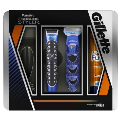 GILLETTE Fusion ProGlide Manual strojek   3 náhradní hlavice   gel na holení 75 ml