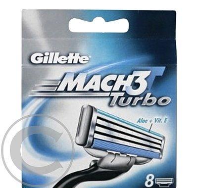 Gillette Mach3 turbo náhradní hlavice 8ks