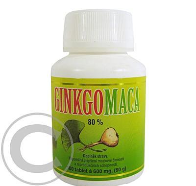 Ginkgo maca bylinné tablety 100 tbl. á 600 mg