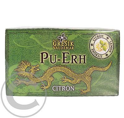 Grešík Pu-Erh Citrón černý čaj n.s. 20x1.7g přebal