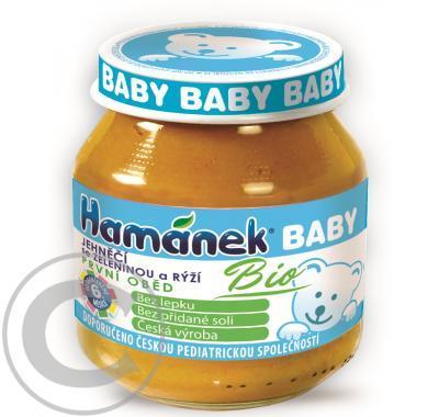 Hamánek BABY Jehněčí se zeleninou a rýží BIO, první oběd, 125 g