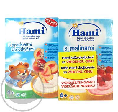 Hami kaše malinová 250g   Hami kaše broskvová 250g