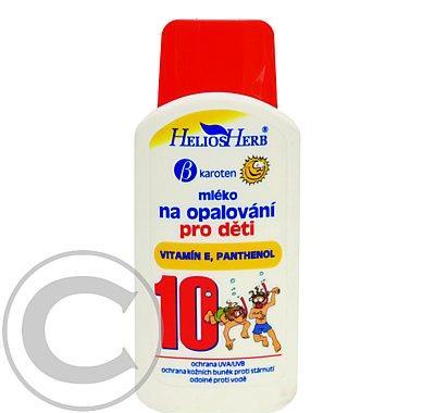 Helios herb mléko na opalování OF 10 děti 250ml