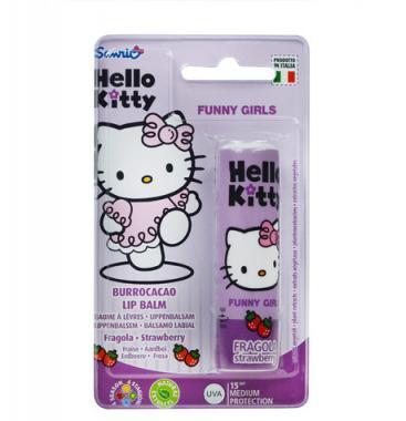 HELLO KITTY  Funny Girls Lip Balm Strawberry 5,7 ml Jahoda