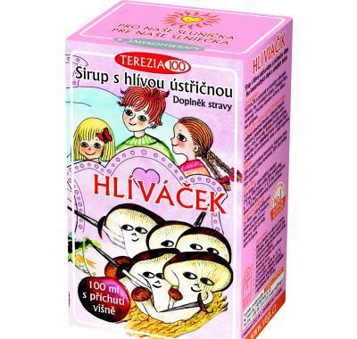 HLÍVÁČEK - sirup s hlivou ústřičnou 100 ml - višeň