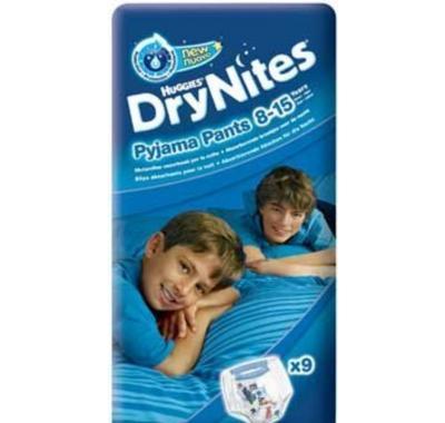 HUGGIES DRY NITES kalhotky absorpční 8-15 let L/boys/25 - 57 kg/9 ks