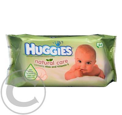 Huggies vlhčené ubrousky Aloe a Vitamín E  64ks