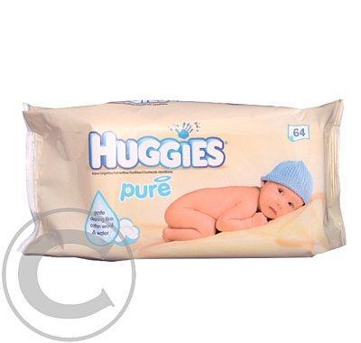 Huggies vlhčené ubrousky Pure 64ks