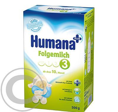 Humana 3 pokračující výživa od dokončeného 10 měsíce s prebiotiky 500g