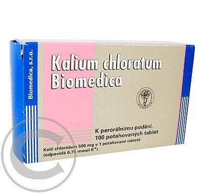 KALIUM CHLORATUM BIOMEDICA  100X500MG Potahované tablety