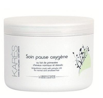 Karés čistící a zklidňující maska pro normální i citlivé vlasy (Antipollution mask with primula milk for sensitised hair) 200 ml