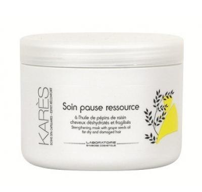 Karés posilující maska pro suché a poškozené vlasy (Strengthening mask with grape seeds oil  for dry and damaged hair) 200 ml