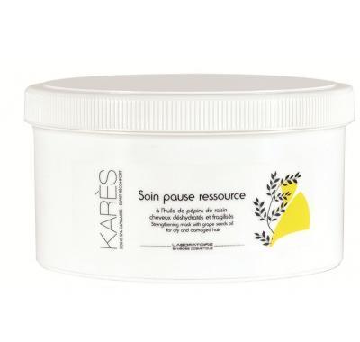 Karés posilující maska pro suché a poškozené vlasy (Strengthening mask with grape seeds oil  for dry and damaged hair) 500 ml : VÝPRODEJ