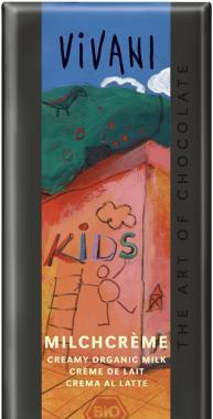 KIDS čokoláda mléčná s náplní VIVANI 100g-BIO