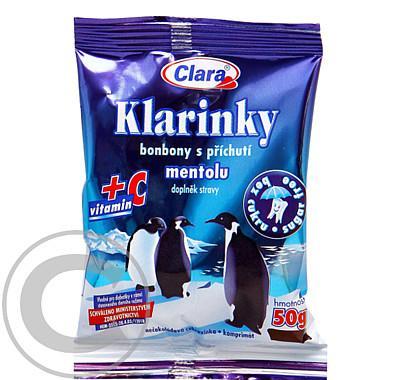 KLARINKY bonbony s příchutí mentolu 50g